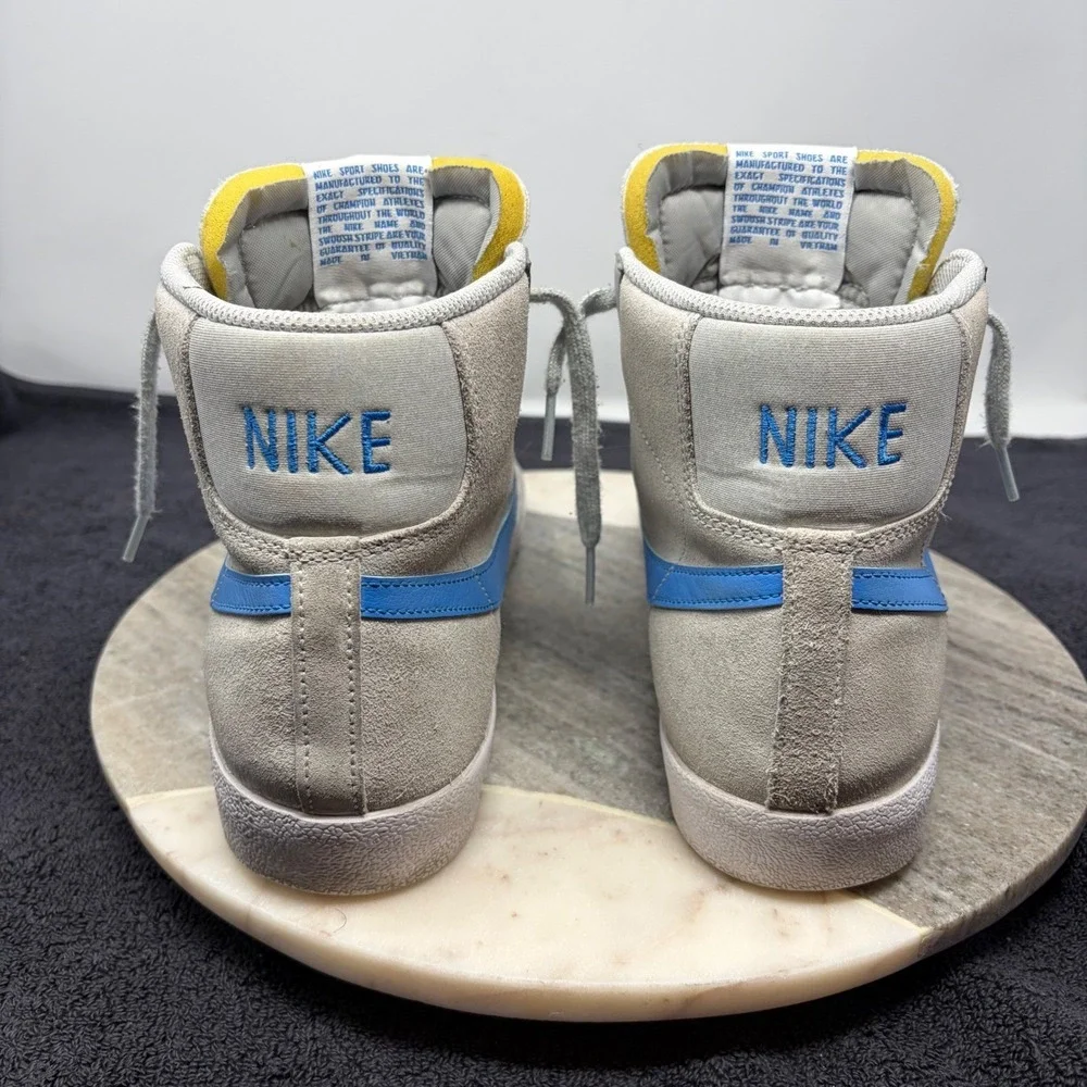 Nike Blazer Mid 77 Vintage‎ Grey Blue Basketball Shoes Mens Size 11